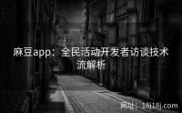 麻豆app:全民活动开发者访谈技术流解析