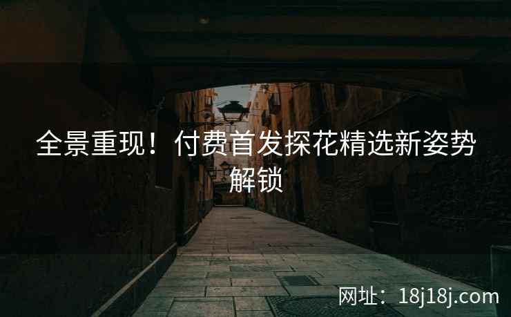 全景重现！付费首发探花精选新姿势解锁