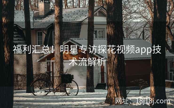 福利汇总！明星专访探花视频app技术流解析